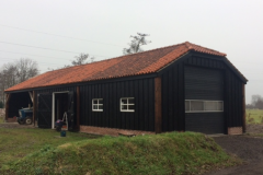 Bouw traditionele loods Opeinde